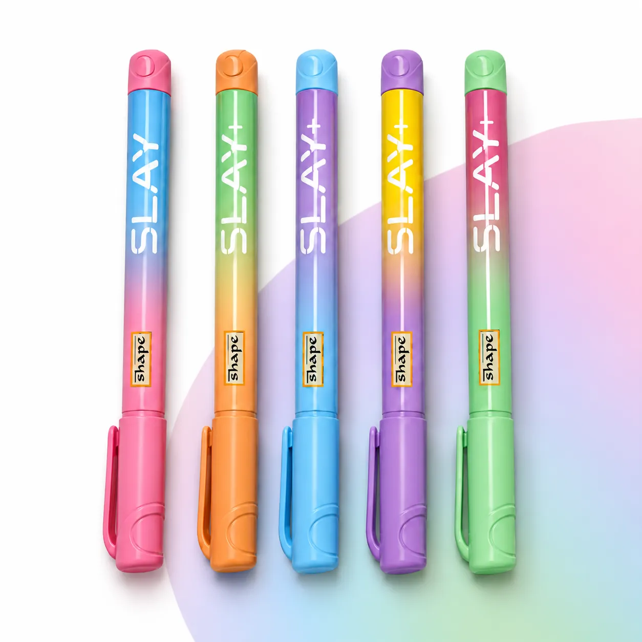 SHAPE SLAY+ Ball Pen – Smooth Writing Pastel Design Pens