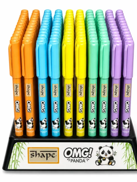 SHAPE IQ OMG! PANDA Ball Pen – Cute Panda Theme Smooth Writing Pens