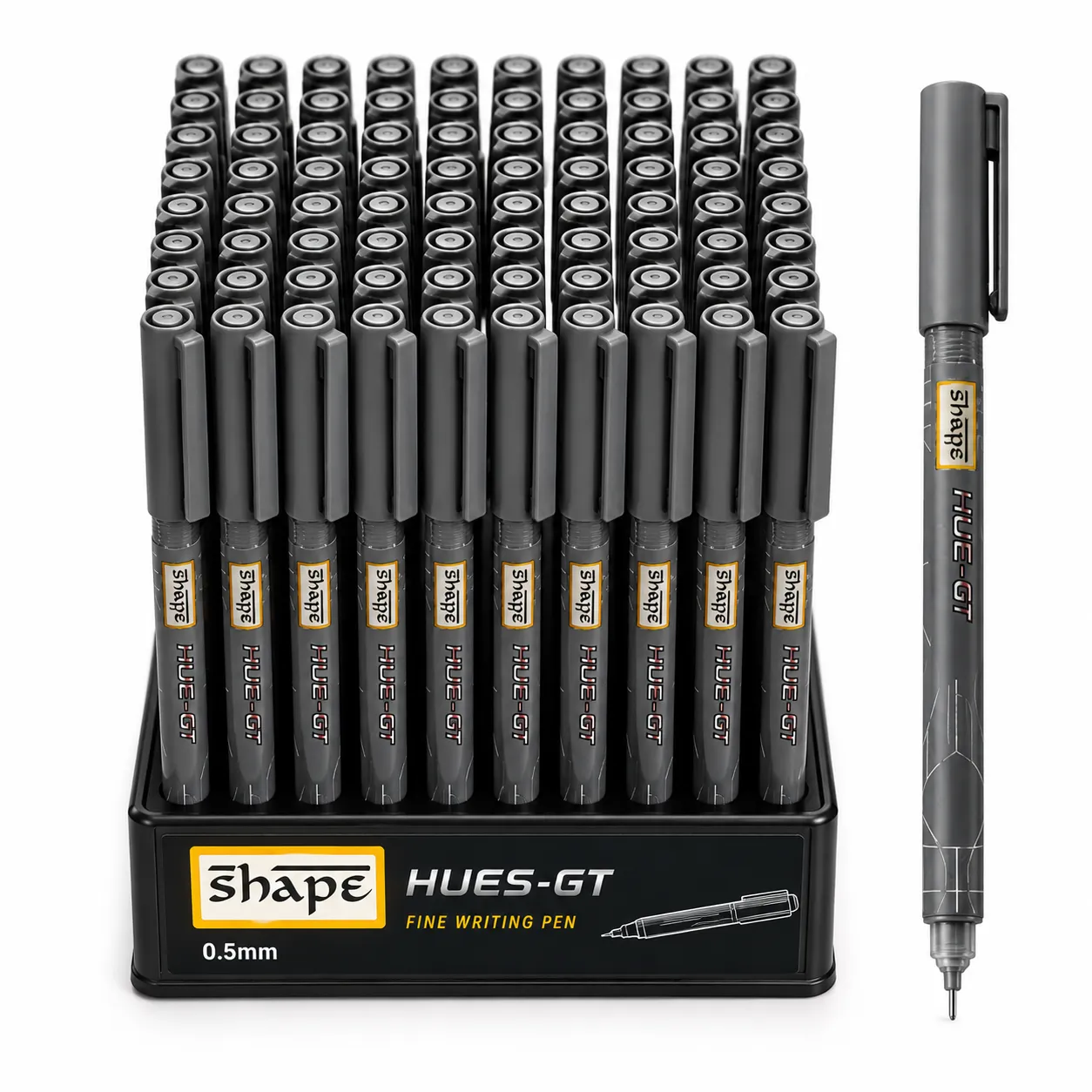 SHAPE HUE-GT Fine Tip Pens – 0.5mm Smooth Writing Pens - Image 2