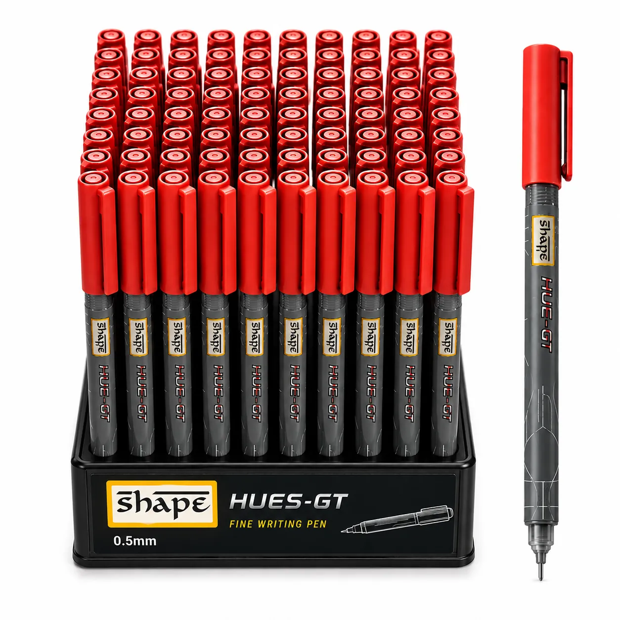 SHAPE HUE-GT Fine Tip Pens – 0.5mm Smooth Writing Pens - Image 3