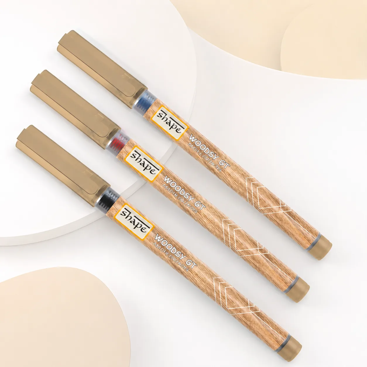 SHAPE Woodsy Pen – Premium Woody Finish Smooth Writing Pens