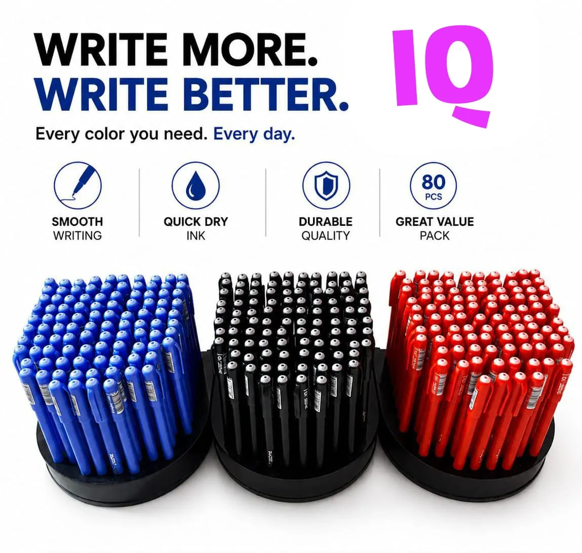SHAPE IQ Ball Pen – 0.5mm Fine Tip Smooth Writing Pens - Image 3