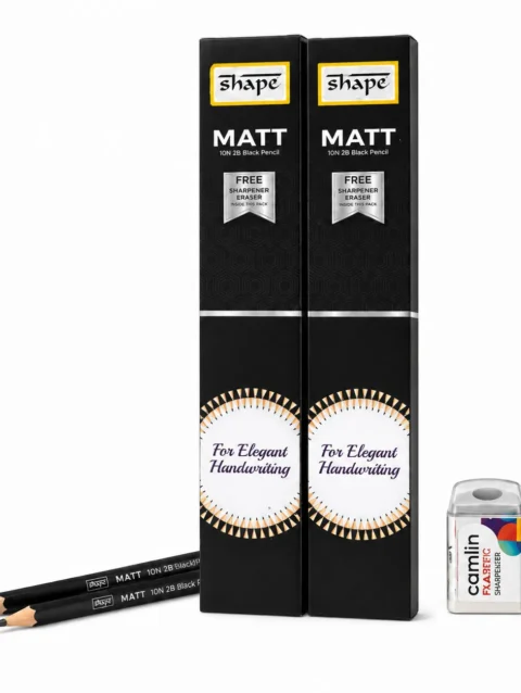 SHAPE MATT 2B Matte Finish Pencil Pack
