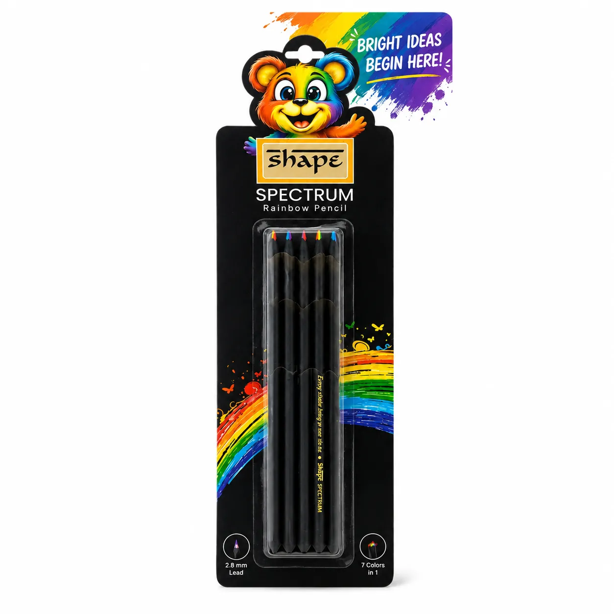 SHAPE SPECTRUM Rainbow Pencil