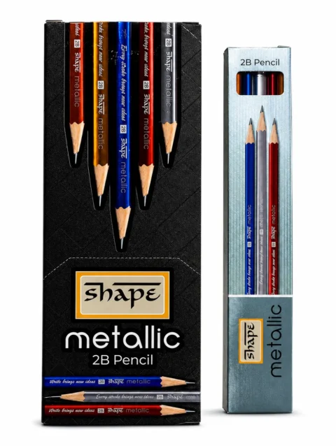 SHAPE Metallic Smooth Dark Writing Pencil