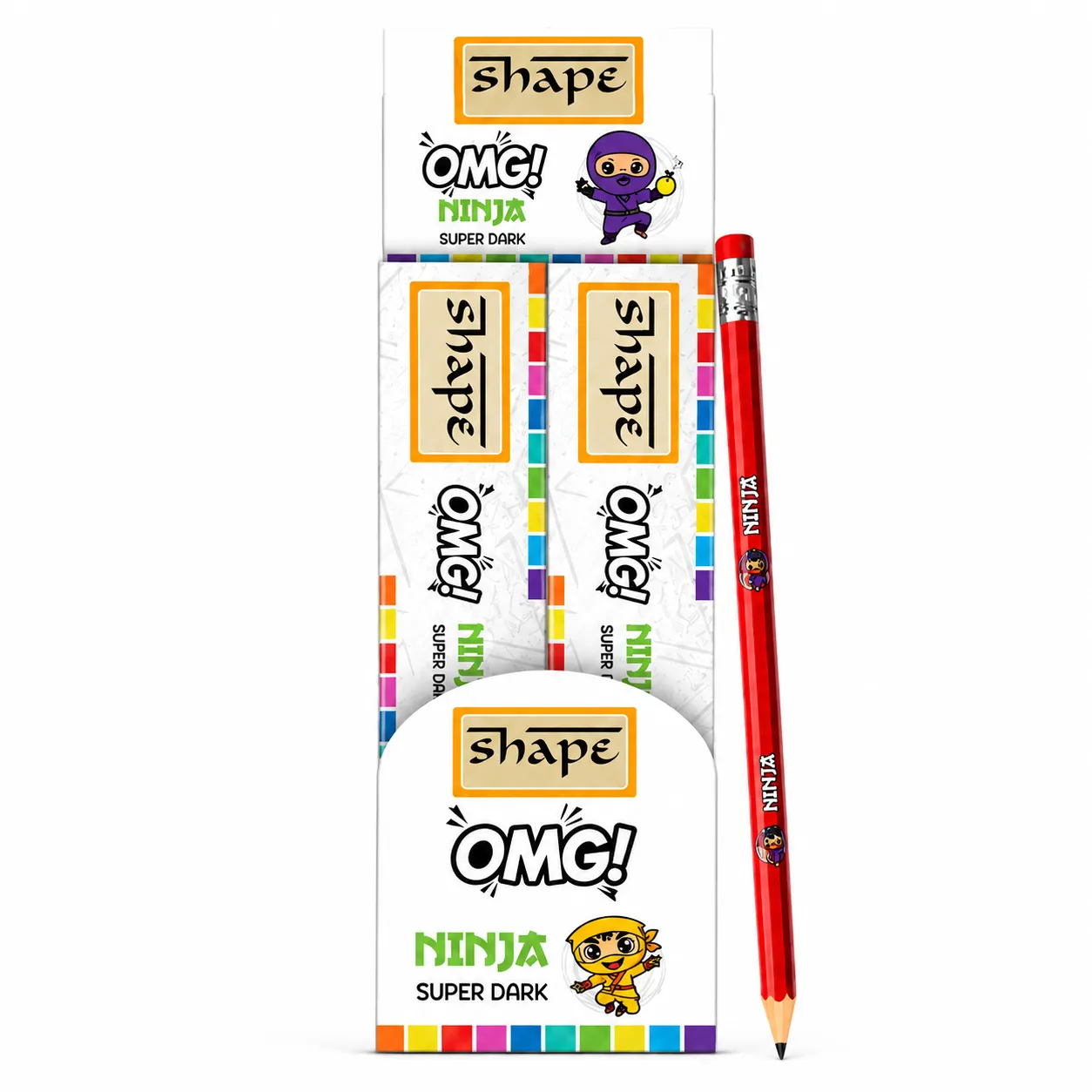 SHAPE OMG! NINJA 2B Pencil Pack