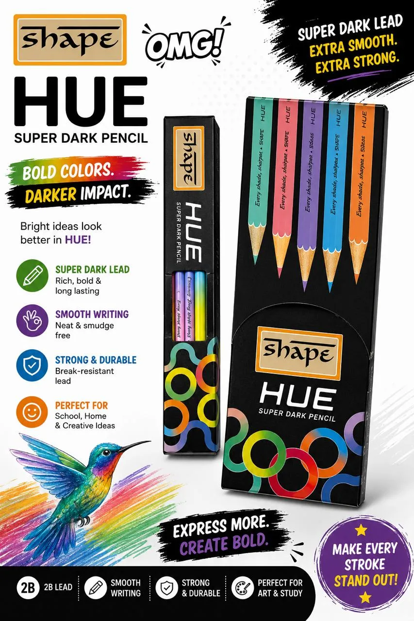 SHAPE HUE Super Dark Pencil Pack - Image 3