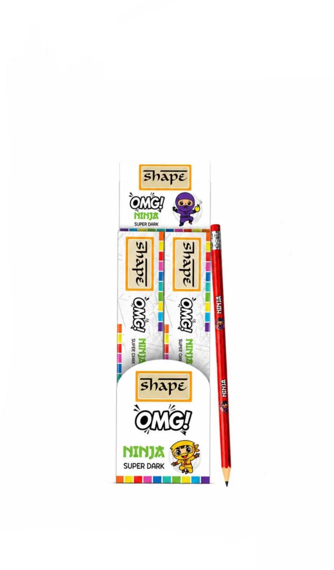 SHAPE OMG! NINJA 2B Pencil Pack - Image 2