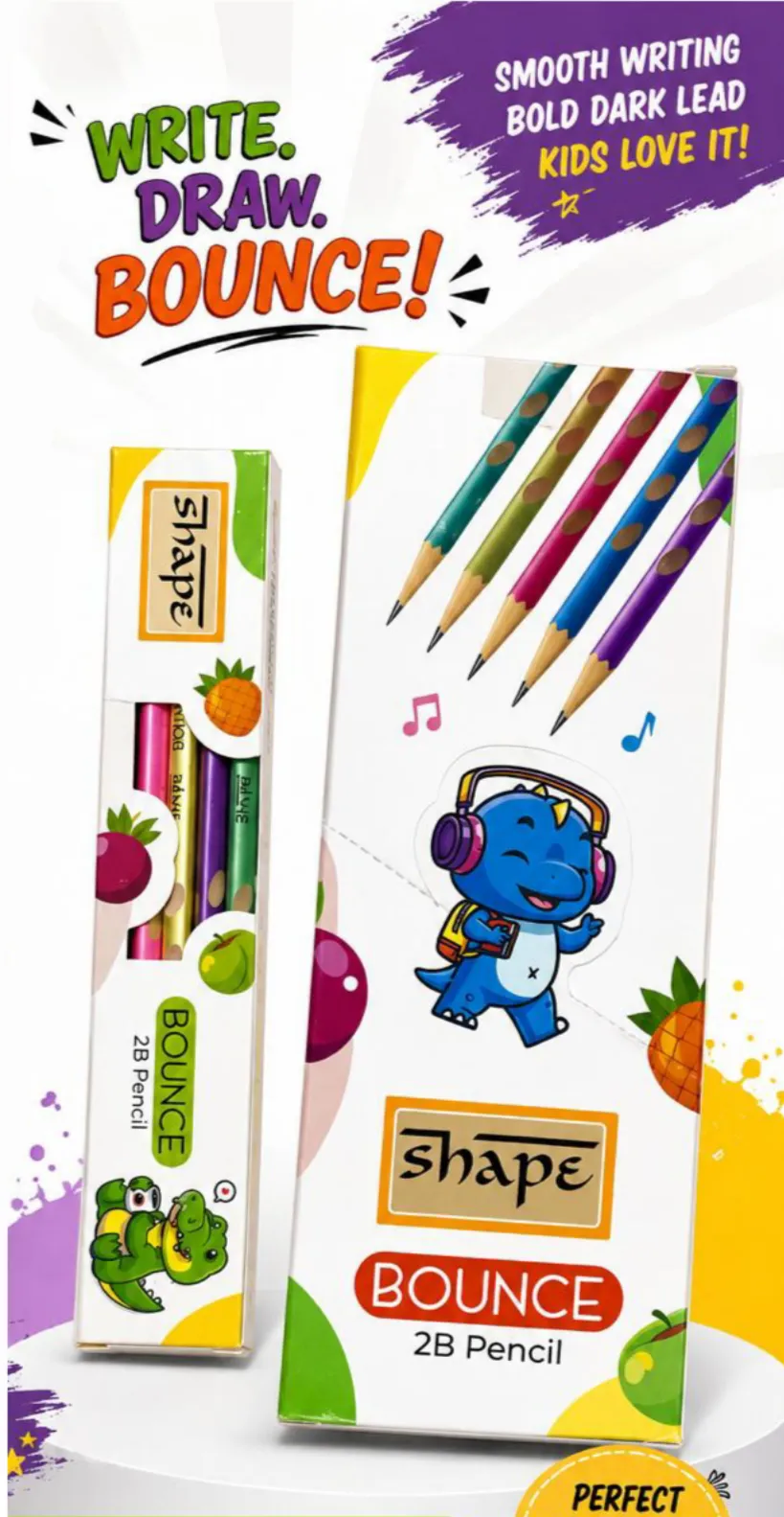 SHAPE NOUNCI Smooth Dark Writing Pencil - Image 3