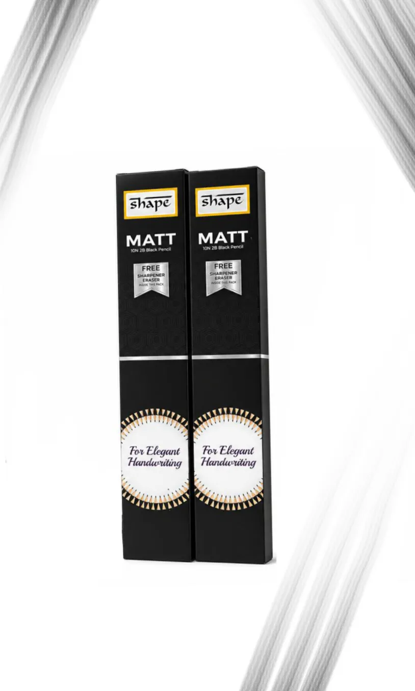 SHAPE MATT 2B Matte Finish Pencil Pack - Image 3