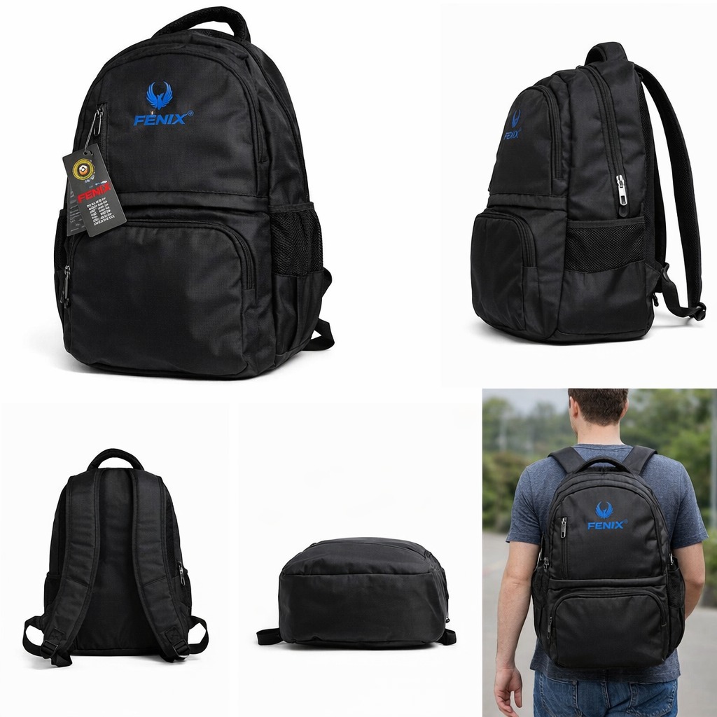 FENIX - Laptop Backpack - Black bag - Image 5
