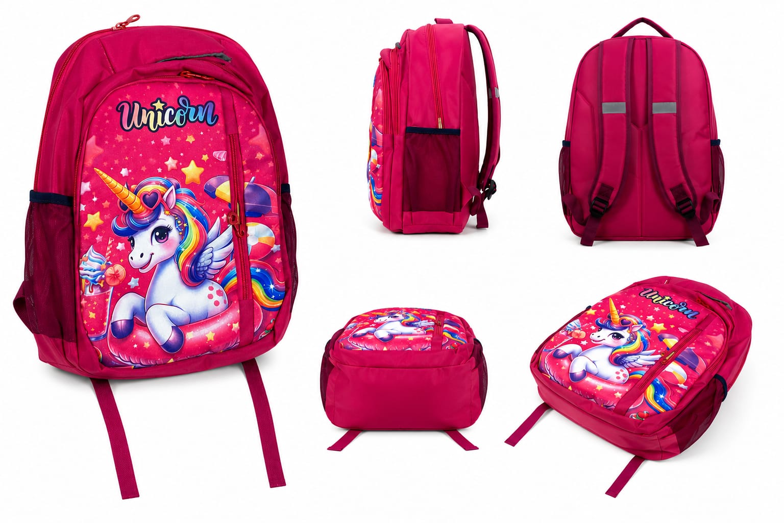 FENIX - Magical Unicorn Backpack - Pink bag - Image 2
