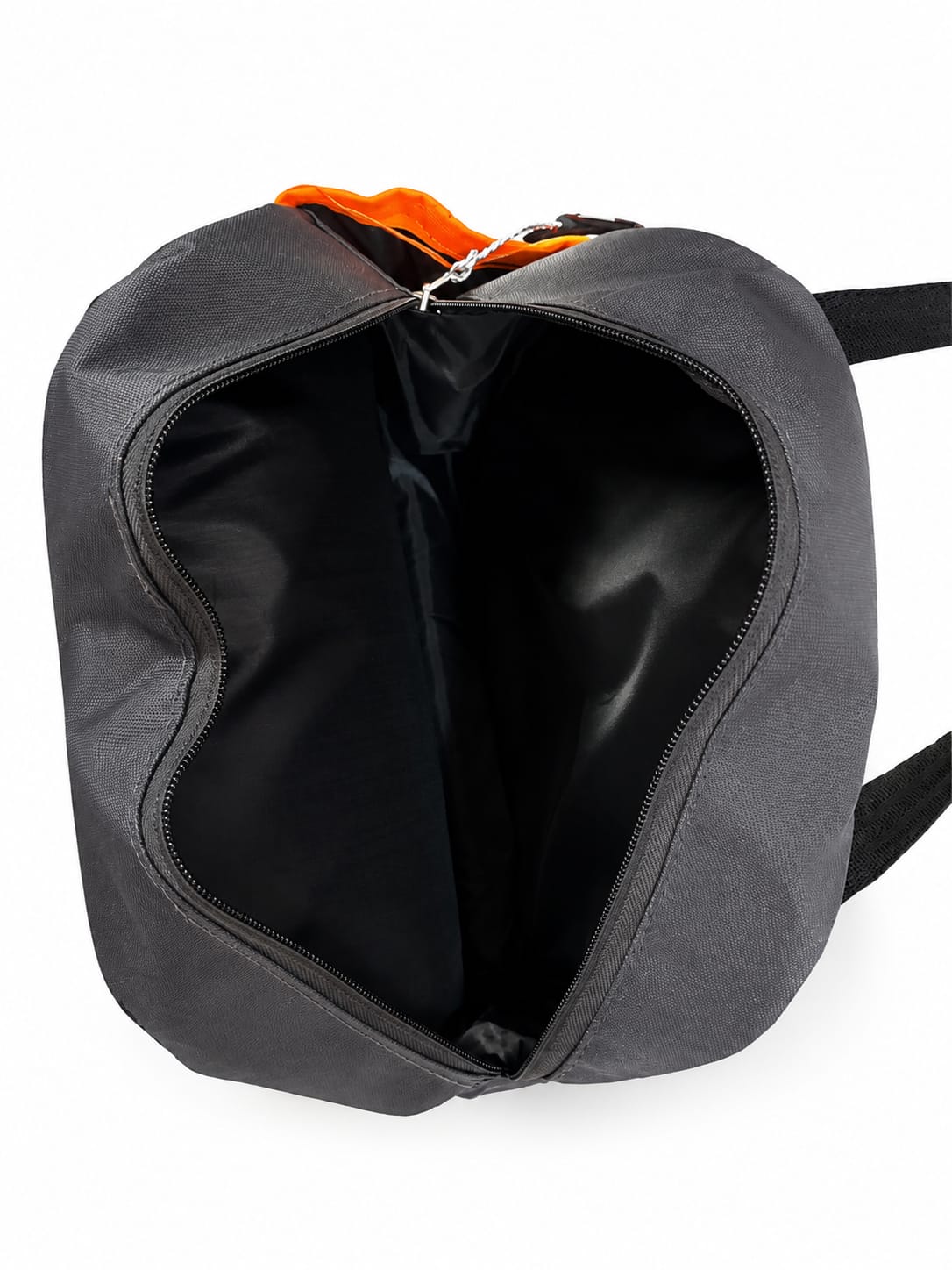 FENIX Thermal Insulated Lunch Bag with Front Pocket – Grey & Orange - Image 2